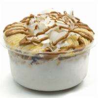 Coco Power Coconut Bowl · Coconut bowl blend with raw coconut, coconut milk and vanilla protein topped with granola, b...