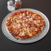Royal Hawaiian Pizza · Golden pineapple, ham, pizza sauce, mozzarella/provolone cheese