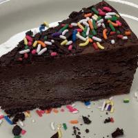 Chocolate cake.   · 