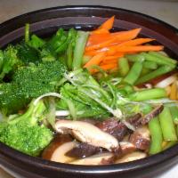 Vegetable Noodle Soup · fish broth