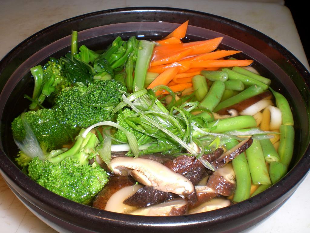Vegetable Noodle Soup · fish broth