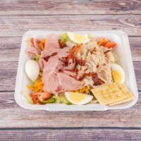 Chef Salad with Ham and Turkey Lunch Special · Lettuce, tomato, cheese, ham and turkey.