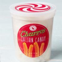 Churro Cotton Candy · This treat has the taste of those delicious buttery churros covered in cinnamon and sugar.