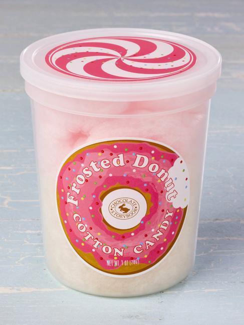 Frosted Donut Cotton Candy · Donut you want to give it a try?
Fluffy and sweet, our Frosted Donut Cotton Candy has a classic pastry flavor you’ll want to pair with coffee. Each batch is handcrafted and packed fresh.