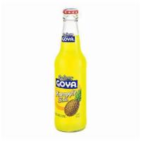 Goya Pineapple · Glass bottle.