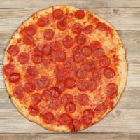 American Pizza  · Shredded mozzarella, homemade marinara sauce and pepperoni. 
