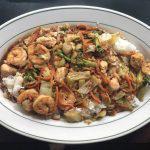 Sesame Stir-Fry · Shrimp, chicken, vegetables and rice.