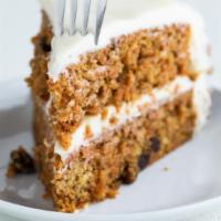 Vegan Carrot Cake · With walnuts and coconut.