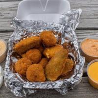 1/2 lb. - 4 oz. ea Poppers / Mushrooms  · 4 oz. of Jalapeno Poppers and 4 oz. of Deep Fried Mushrooms, Total of 1/2 lb. - (Includes 2 ...