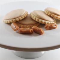 Caramel Creme Cookies · Love caramel? Then you will love it in our buttercream frosting. There is a hint of salty fl...
