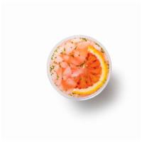 Homemade Blood Orange Lemonade · Sweet and minty.