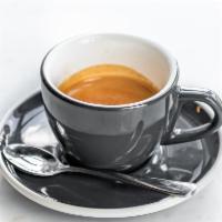 Espresso · Regular. Single finely ground espresso shot.


