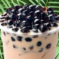 Mr. Tea's Original Milk Tea · Fresh milk tea topped with tapioca pearls