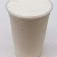 Protein Shake . · your choice of  (fat free frozen yogurt or law fat regular yogurt )  blended with banana , p...