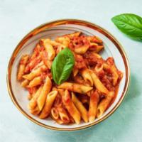 Penne with Handcrafted Tomato and Basil Sauce · 