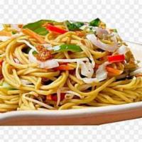 Veg Chow Mein · Boiled noodles with spice soup vegetables. Spicy. Vegetarian.