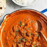 Chicken Tikka Masala · Boneless skinless chicken cooked in tandoor and blended spices. Spicy.