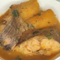 Catfish Pepper Soup · Deep seasoned fresh whole catfish cooked with Nigerian herbs, peppers, and spices. Pepper so...