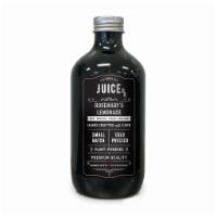 Rosemary's Lemonade · Purified Water, Lemon*, Cucumber*, Maple Syrup*, Rosemary*, Activated Charcoal. (*Organic)
