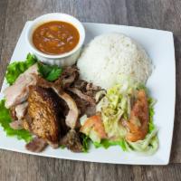 Pernil (Roast Pork) Platter · Served with choice of side.