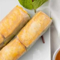A2. Goi Cuon Chay/Vegetarian Salad Rolls · 2 rolls. Vegetarian salad rolls with tofu, fresh herbs and vermicelli noodles wrapped in ric...