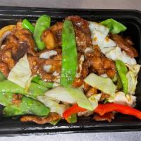 15. Double Sauteed Sliced Pork · Hot and spicy.