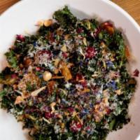 Winter Kale Salad  · High Plains Cheddar, Roasted Squash, Toasted Hazelnuts & Hazelnut Buckwheat Vinaigrette