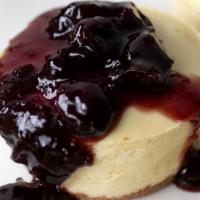 Goat Cheese & Concord Grape Cheesecake · Concord Grape Jam, Roasted Peanut Brittle & Brown Butter Crust