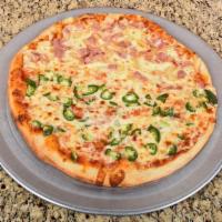 Hawaiian Pizza · Ham, pineapple and mozzarella.