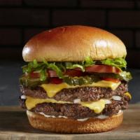 Manhattann Burger (like a Super Cheese Burger) · Made with FRESH Angus Beef, Lettuce, Tomato, Onion, Pickles, Mayo, Ketchup, Cheese and serve...