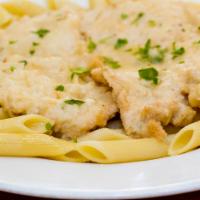 Chicken Picatta · Lemon, butter and white wine.