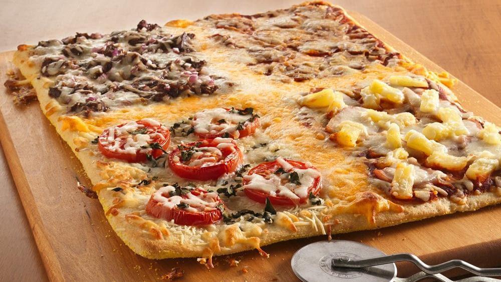 Square Pizza with 2 Toppings · 