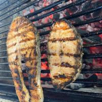 Grilled Salmon · Salmao grelhado. Steak Cut. 