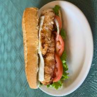 Chicken Breast Sandwich · Sandwich with boneless grilled or fried chicken.