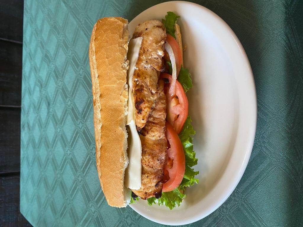 Chicken Breast Sandwich · Sandwich with boneless grilled or fried chicken.