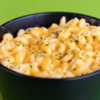 Vegan Plant Macaroni and Cheese · Plant based cheese sauce mixed into gluten-free macaroni elbows.