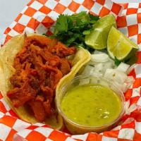 Pastor Taco · Al Pastor (with pineapple and onion). Served with cilantro, onions and salsa.
