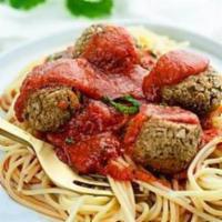 Vegan Spaghetti and Meatballs · 