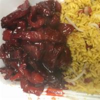 Boneless Ribs Combination Special · Served with pork fried rice and egg roll. 