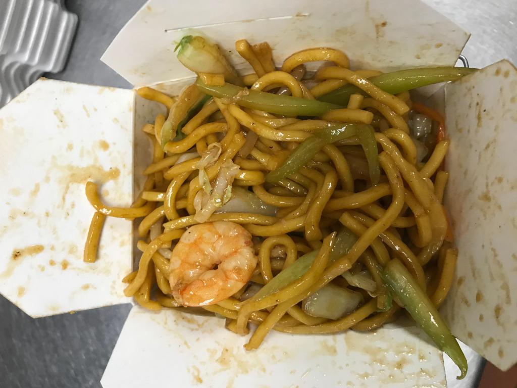 Shrimp Lo Mein · With soft noodles. 