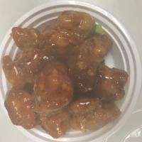 General Tso's Chicken · With white rice. Hot and spicy. 