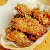 A8.Chicken Wings  · chicken wings fried fish sauce