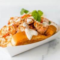 Lobster Grinder · Lobster, Langostino Lobster Tails,  Claw and Knuckle Meat, Mayo, Seasoning, Fresh Herbs, Chi...