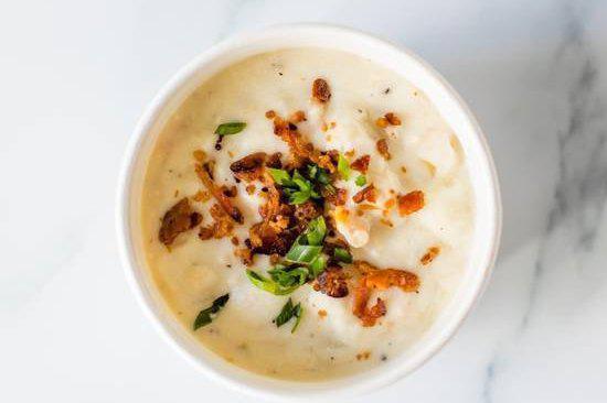 New England Clam Chowder · New England clam chowder, bacon, chives served with house chips.