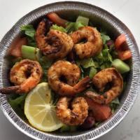 Shrimp Entree · Marinated Shrimp KebabIncludes Greek Salad and Pita.Served w/ Rice, French Fries or Lemon Po...