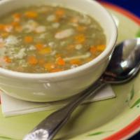 Lenteja Soup · Lentils, carrots, and celery. Served with white rice.