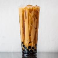 Brown Sugar Tea Latte · Crowd favorite in Asia, Black Tea Combined with Brown Sugar Syrup and Milk of Choice, 24 oz