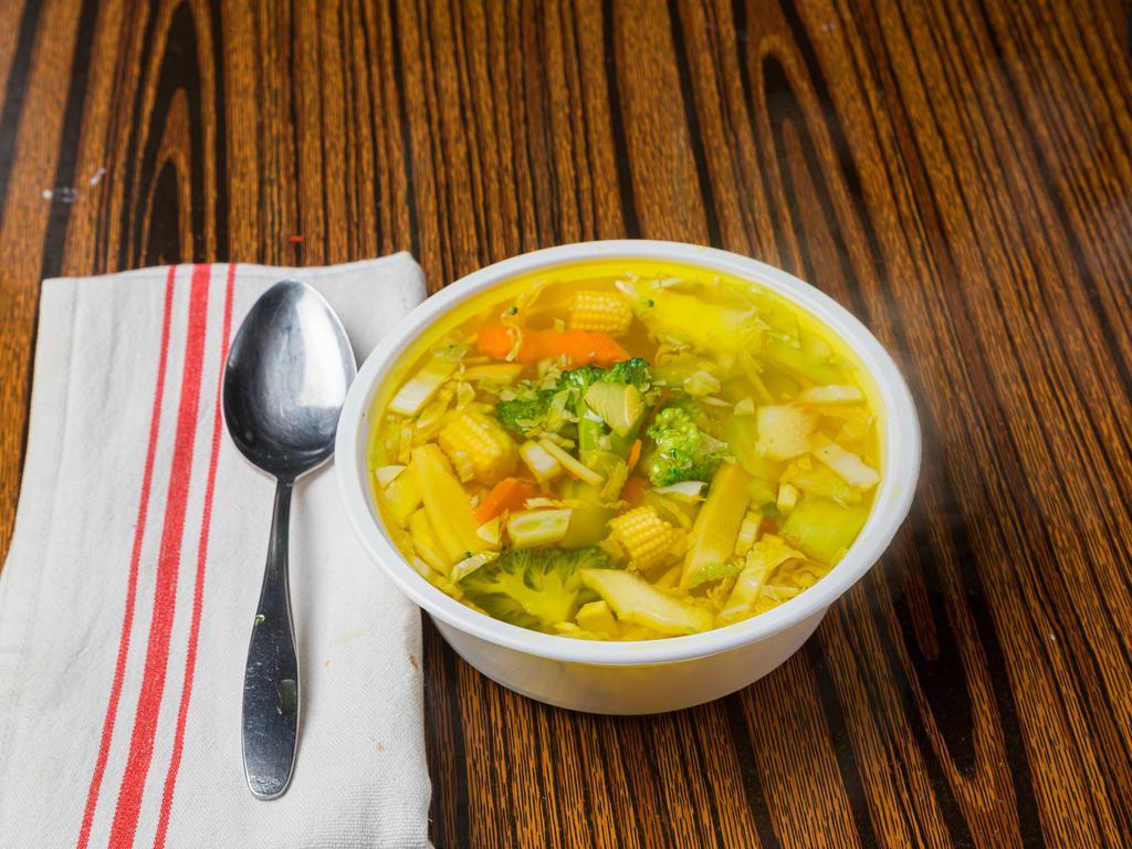 22. Vegetable Soup · Savory liquid dish made with a variety of vegetables. 