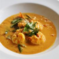 Prawn Curry · Prawns sauteed with chopped garlic, onions and tomatoes then cooked in our chef's special sa...