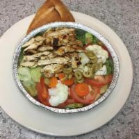 House Salad with Grilled Chicken · 